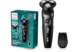 PHILIPS Norelco Electric Shavers for Men, Rechargeable AquaTouch Mens Electric Shaver Wet and Dry with Comfort Cut Blades and Click-on Precision Trimmer, Cordless Electric Razors with 5D Flex Head