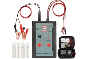 VKALTUL Fuel Injector Tester and Cleaner Kit with 4 Adapters, 8 Pulse Modes Car Fuel Injector Tester DIY Cleaning Tool Kit Set 12V Auto Fuel Injector Cleaner Machine