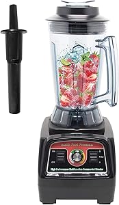 HHuanyu 2800W Multifuncional Blender 3.9L Large Capacity Juicer Multi Mixer Smoothie Maker Soy Milk Baby Food Electric with Radial Cooling Fan&Thermal Protection System Commercial (110-120V, Black)