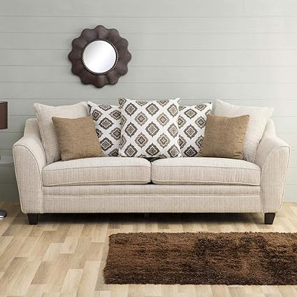 home centre isabel 3 seater sofa beige