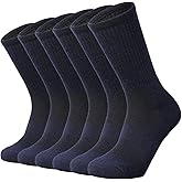 SOX TOWN Men's Merino Wool Cushion Crew Socks for Outdoor Hiking Hike Trail Performance Moisture Wicking Lightweight Summer