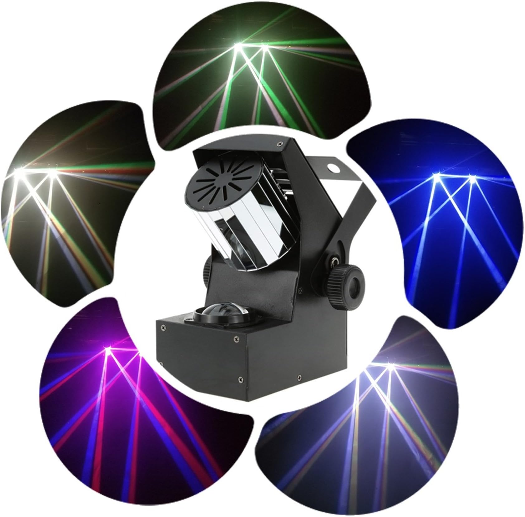 10W DMX512 Barrel Mirrored RGBW Black Mini Roller Light Stage lighting Strobe light for DJ Club Party