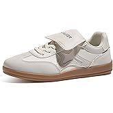 TIMEJOY Women's Fashion Retro Sneakers Classic Tennis Shoes Non-Slip Gum Sole Low-Top Lace-Up for Casual Walking
