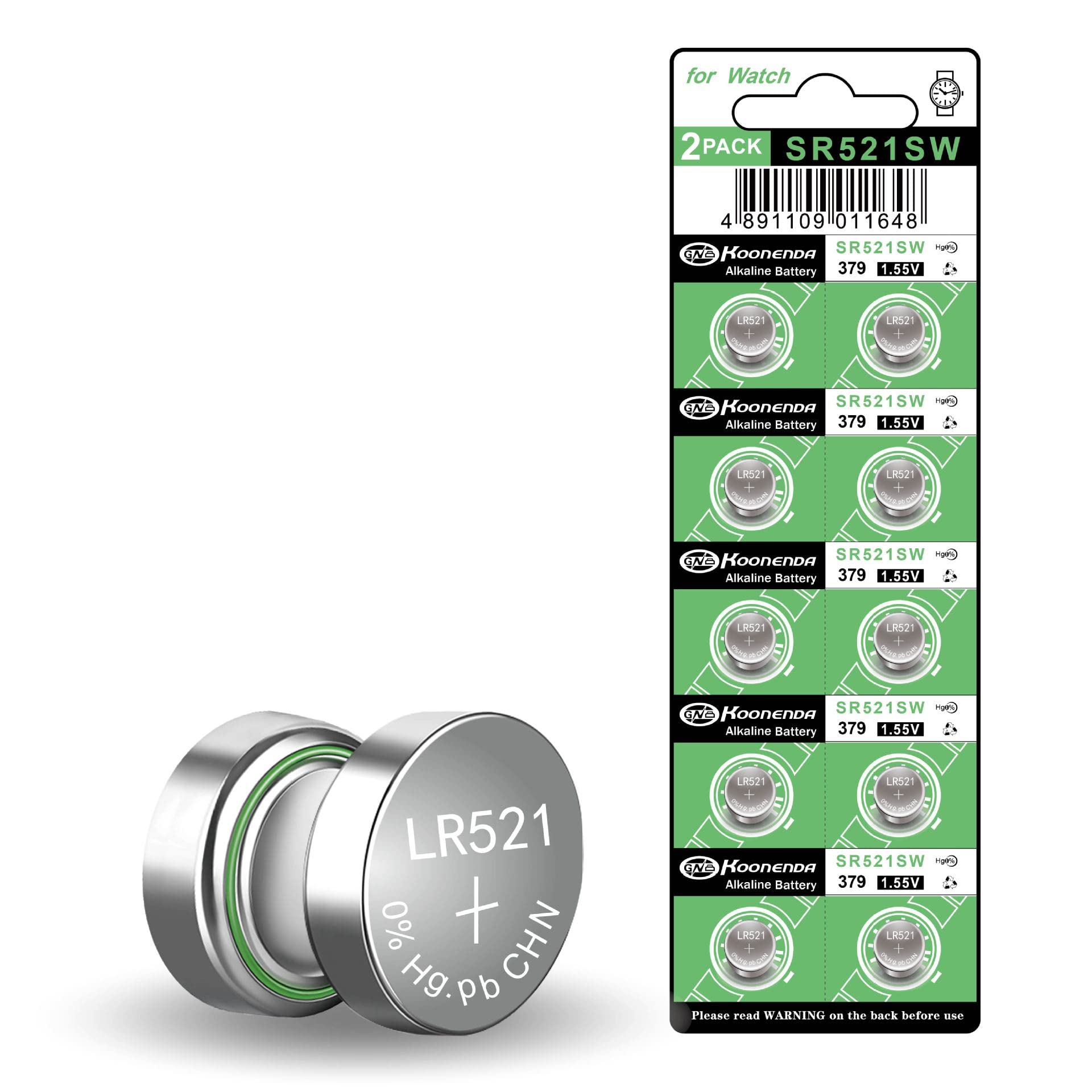 Watch Batteries 80PCS - AG0, AG1, AG3, AG4, AG5, AG7, AG10, AG13, 1.5V Alkaline LR41 LR44 Assorted Button Coin Cell Batteries