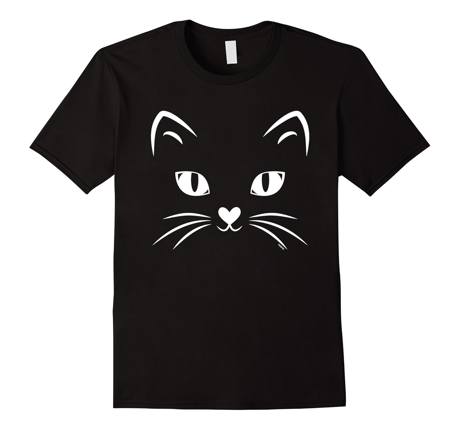 Cat Face, Black Cat, Halloween Costume T-Shirt-SFS – Sunflowershirt