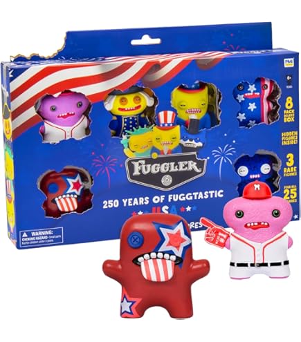 Amazon.com: Fuggler USA 250 Anniversary Collectible Figures 12