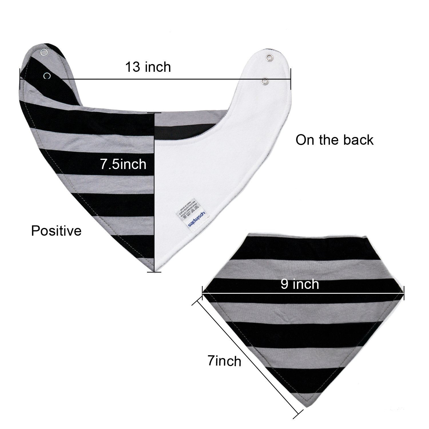 10-Pack Baby Bandana Bibs Upsimples Baby Boys Bibs for Drooling and Teething, Super Absorbent Bibs Baby Shower Gift - Dawn Set: Baby