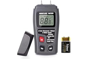 XRCLIF Wood Moisture Meter, Moisture Reader for Firewood, Small Handheld Wood Moisture Detector, Humidity Detector for Cordwood, Furniture, Floor, Wood Humidity Measuring Device