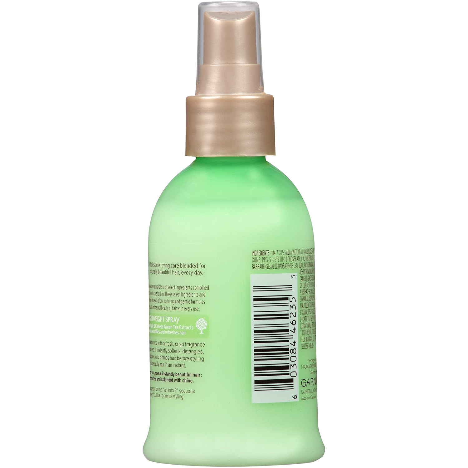 Garnier Whole Blends Refreshing 5-in-1 Lightweight Detangler Spray, Normal Hair, 5 fl. oz. : Beauty