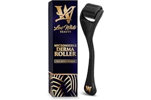 LEXI WHITE BEAUTY Derma Roller for Skin, Hair & Beard – Women and Men Titanium Microneedling Roller for Face & Scalp, Safe & Easy to Use 0.25mm