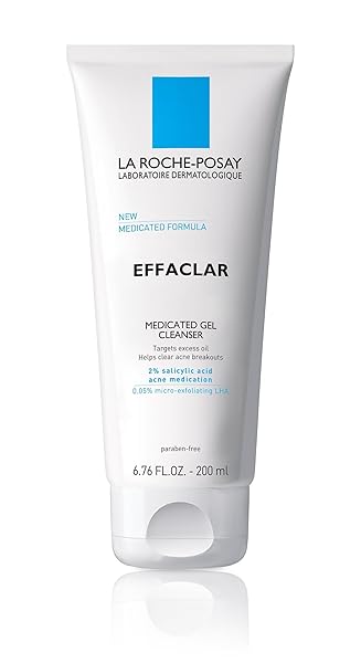 LA ROCHE-POSAY EFFACLAR MEDICATED GEL ACNE CLEANSER, 6.76 FL. OZ.