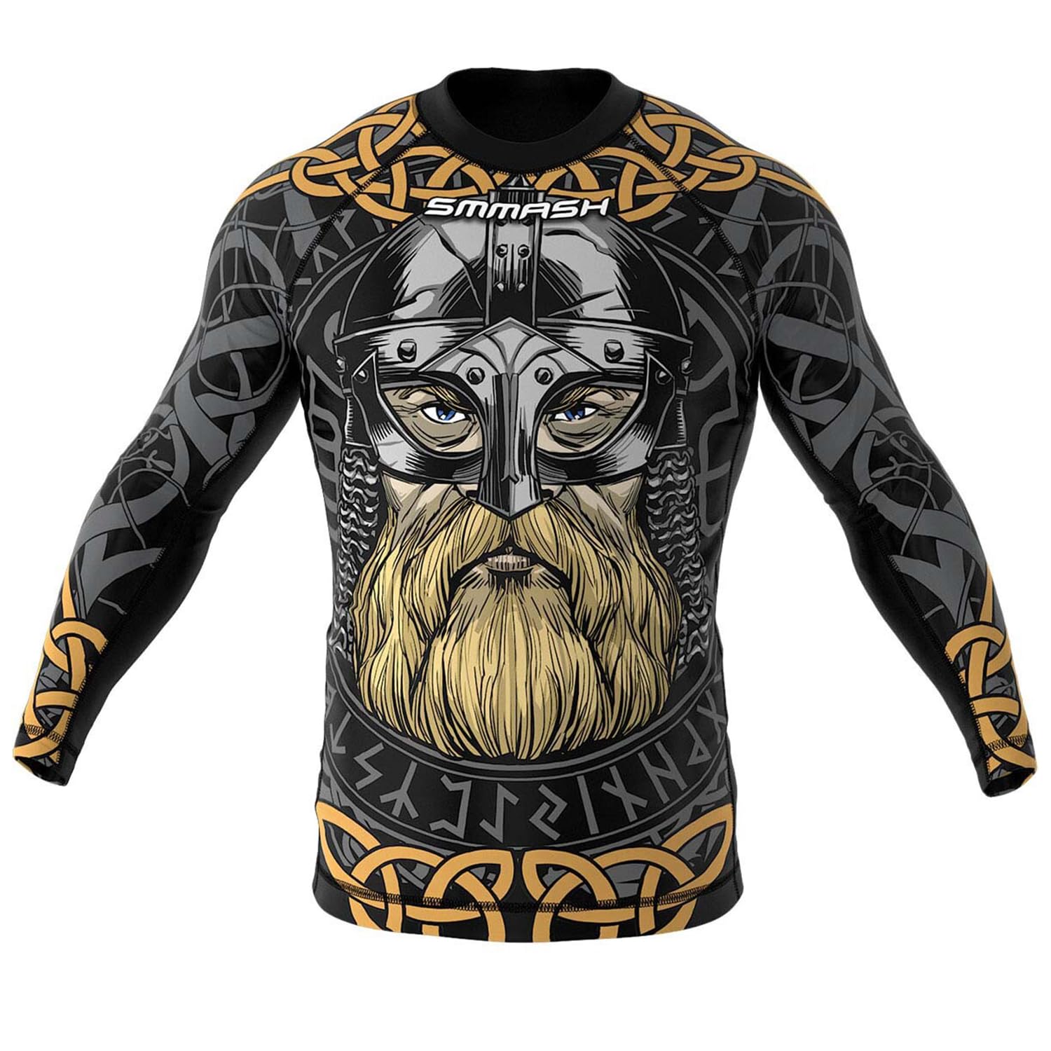 SMMASH Rashguard Longsleeve for Martial Arts, Professional Sportswear, Slim Fit Compression Tops For Men, Breathable and Light, Sport Tops for MMA, Krav Maga, BJJ, Kickboxing