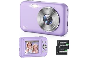 ZHEOZEIG Digital Camera 1080P Kids Camera with 16X Zoom - 44MP Anti Shake Point and Shoot Digital Cameras for Photography | Compact Small Camera for Kids Girls Boys Teens Beginners (SD Card Not Include)