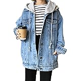hooded drawstring boyfriend trends jean swish pockets two piece coat