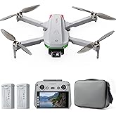 Drone with EIS 4K Camera for Adults, GPS Drone with 5.0" Screen on Controller, 70 Mins Flight, Long Range Transmission, AI Tr