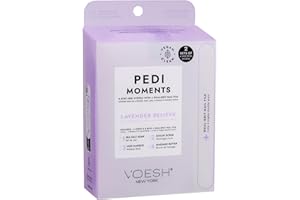 VOESH Pedi Moments, Two Sets of Pedi in a Box 4 Step + a Nail File, Spa Pedicure Kits, Nail Kit, At Home Pedi, Pedicure Prep, Pedicure Supplies, Self-Care Kit