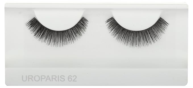 UROPARIS False Eyelashes for Women, 62, Black