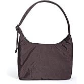 FASTFAIRY Nylon Shoulder Bag: Lightweight Adjustable Strap | Tote Purse Handbag Fashion Structured Slouchy Design Interior Zip 2 Pocket Commuter Colleage Work Everyday