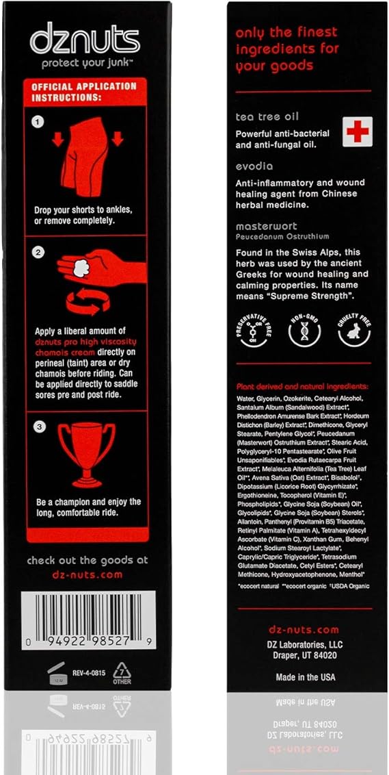 dz nuts men's pro chamois cream