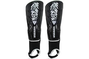 Vizari Malaga Soccer Shin Guards for Kids | Soccer Gear for Boys Girls | Protective Soccer Equipment | Adjustable Straps