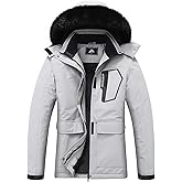 MOERDENG Women's Ski Jacket Waterproof Warm Winter Coat Hooded Snowboarding Jacket Versatile for Hiking & Winter Activities