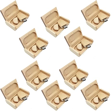 A Plus+ 10 Stück 8GB Holz USB-Flash-Laufwerk mit: Amazon.de: Elektronik