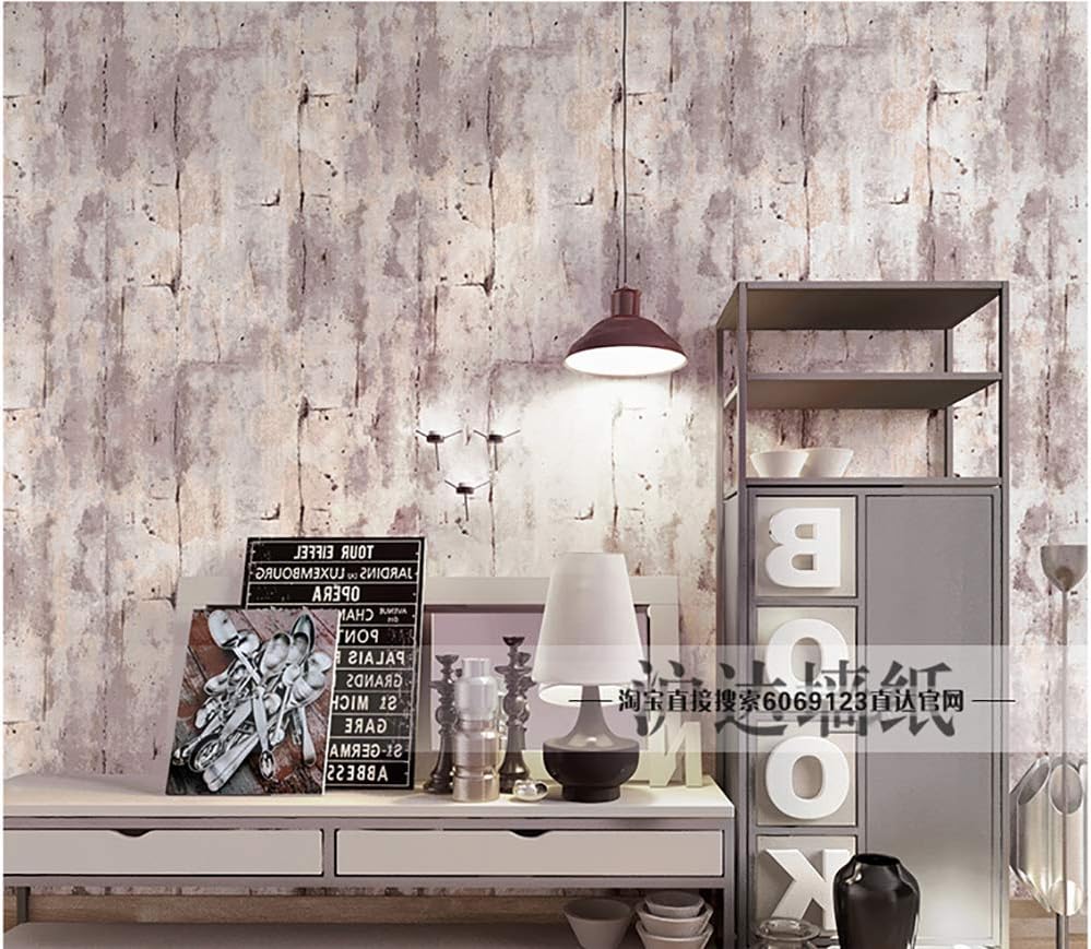 Amazon Co Jp 素朴 3dセメントルック テクスチャ 壁紙 接着剤付き 防水 ビニール 壁紙シール リビングルームバービストロ用 インダストリアル コンクリート 壁紙 パープル 21x394inch ホーム キッチン