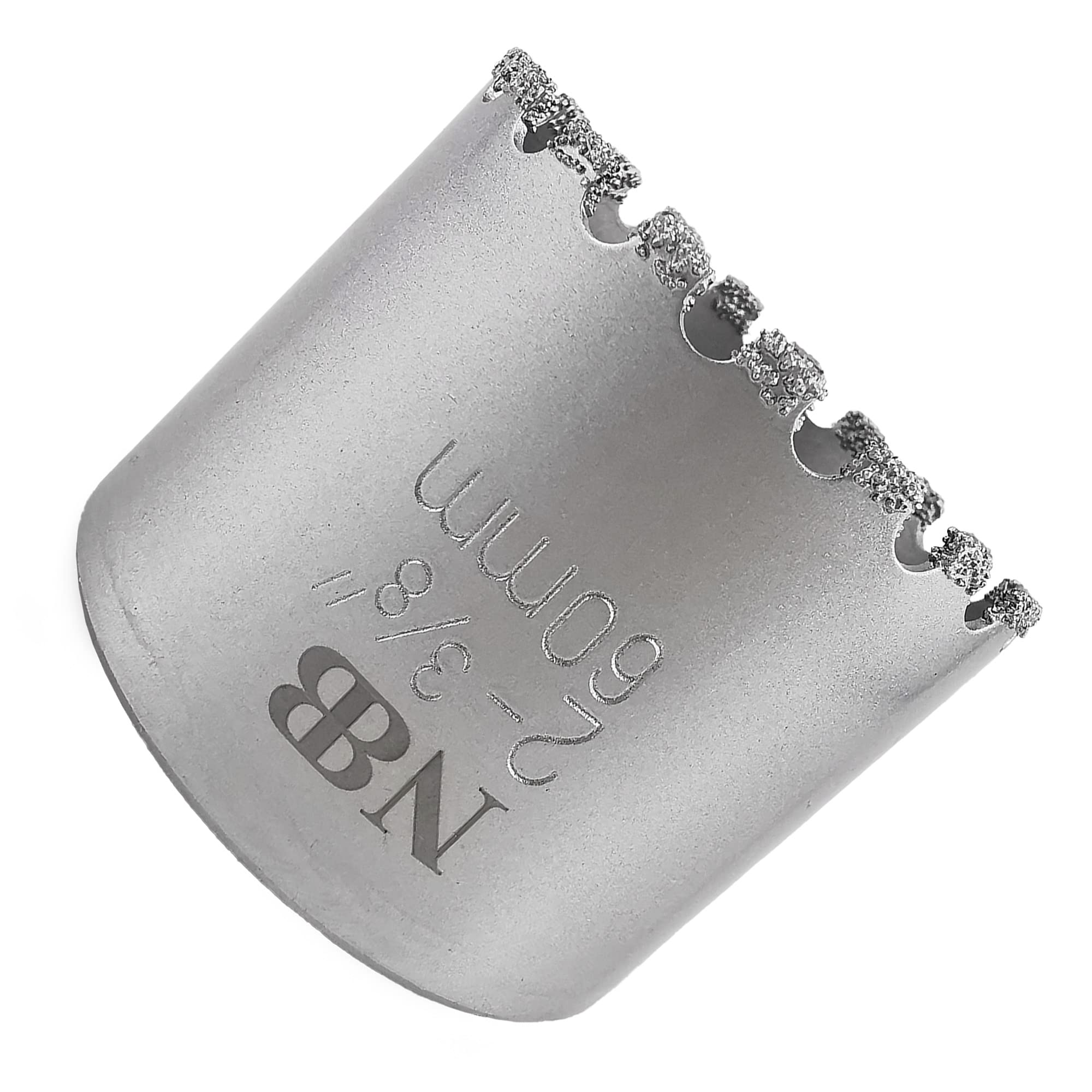 NBB Diamond Drill Bit, Diamond Crown Drill Bit for Hard Porcelain, Ceramic, Tile, Granite, Marble, Tile, Connected to Tree, for Gun/Bench Drill (60mm)