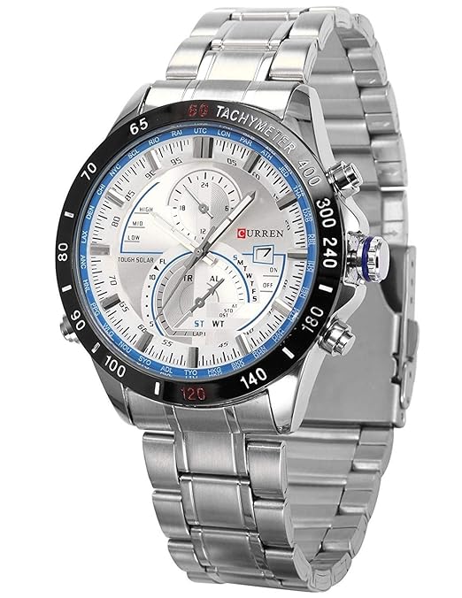Analog White Dial Blue Mens Watch - CUR040