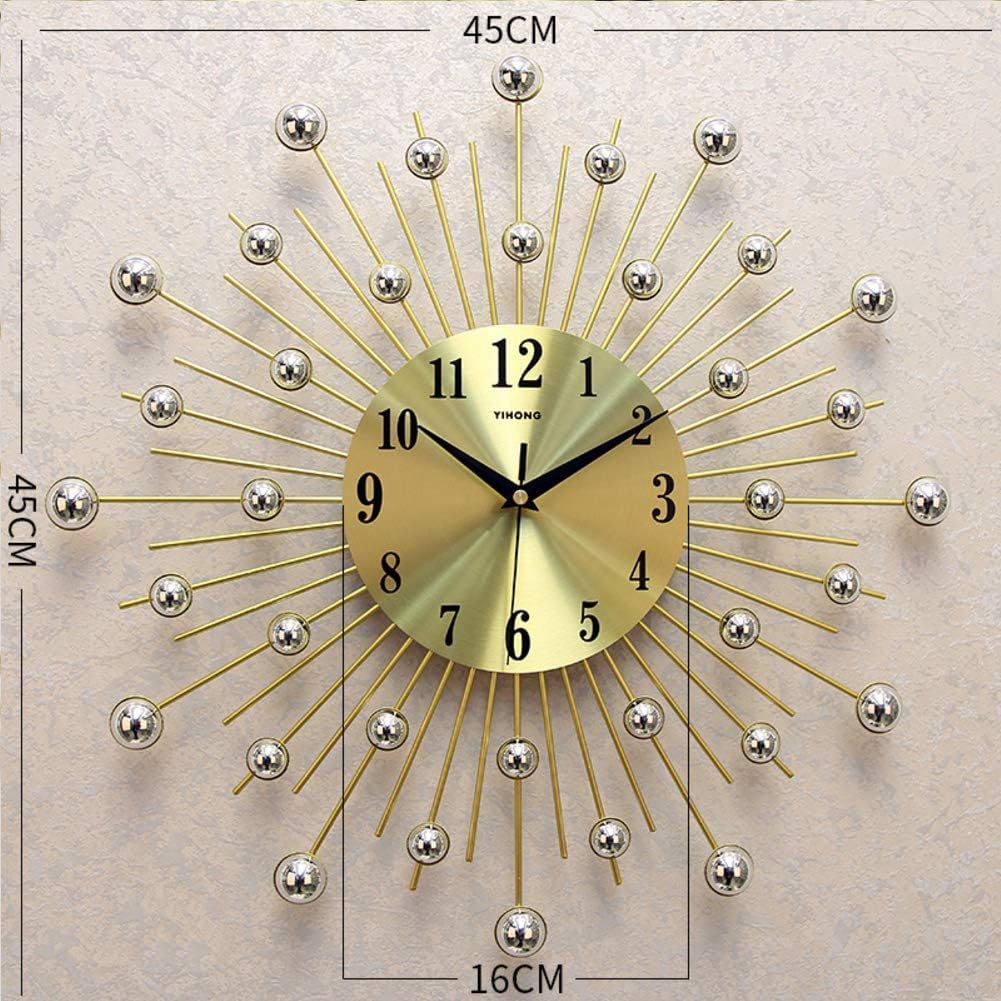 ZHUAN 3d Crystal Diamond Wall Clock,modern Creative Art Wall Clock
