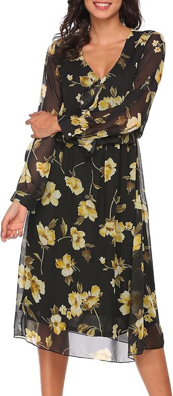 black floral dresses uk