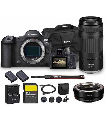 Amazon.com : Canon EOS R5 Mark II Mirrorless Camera, 45MP, Full
