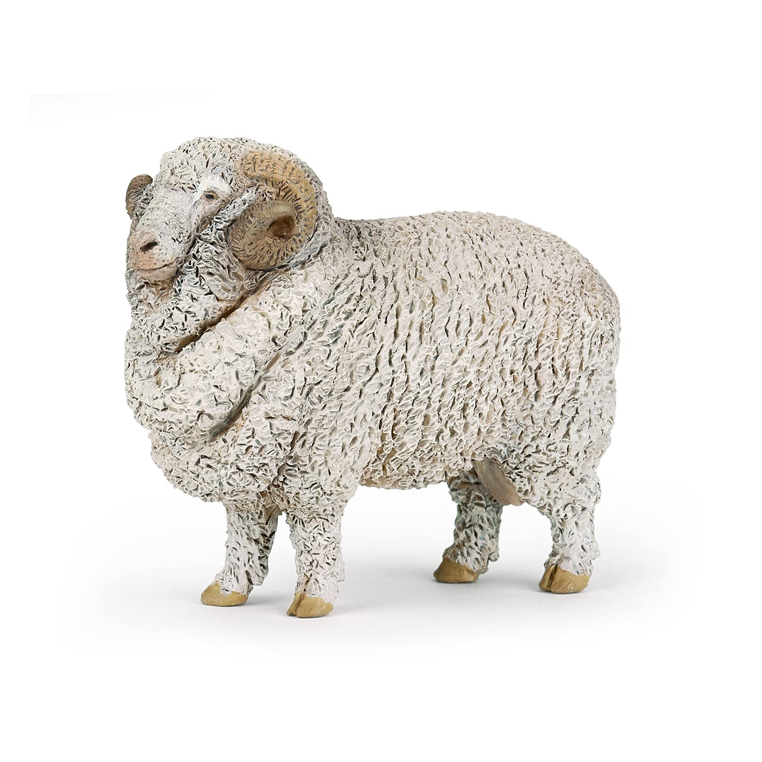Papo - Realistic Merino Sheep Figure - Ages 3+ - Farm Life Collection - Educational Play Farm Animals - Gift Idea Toy for Girls and Boys