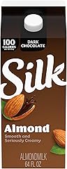 Silk Almond Milk, Dark Chocolate, Dairy Free, Gluten Free, Seriously Creamy Vegan Milk with 25% Less Sugar than Dairy Chocola