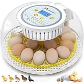 Sailnovo 18 Egg Incubator for Hatching Eggs with Automatic Egg Turning | Humidty Display, Temperature Control,360&deg; Clear View, Egg Incubator for Hatching Chickens,Duck,Quail Ideal for Farm,School