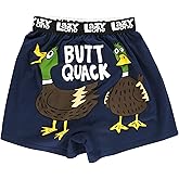 Lazy One Funny Animal Boxers, Novelty Boxer Shorts, Humorous Underwear, Gag Gifts for Men, Funny Bear Boxers