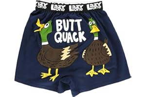 Lazy One Funny Animal Boxers, Novelty Boxer Shorts, Humorous Underwear, Gag Gifts for Men, Funny Bear Boxers