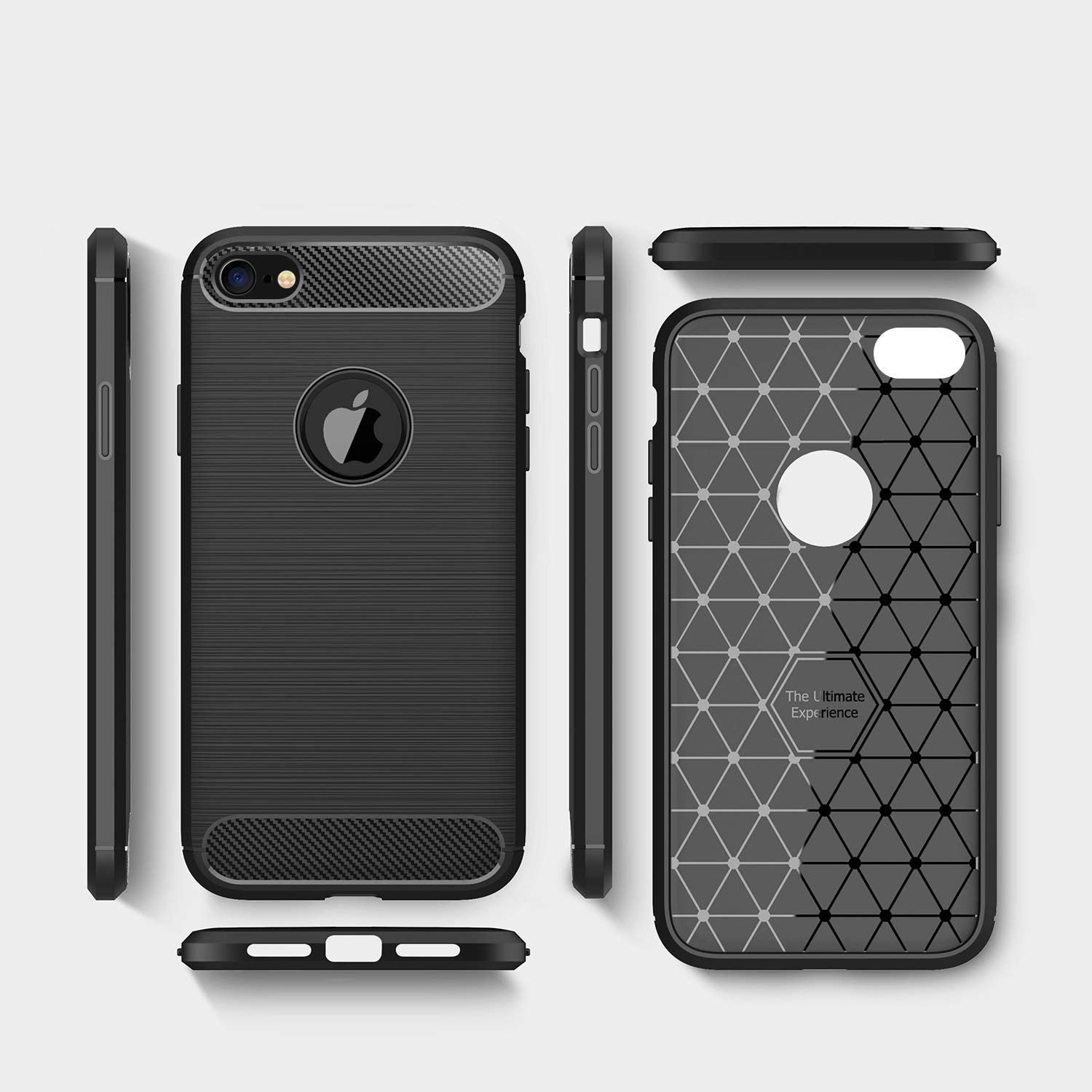 Shockproof Silicone Light Brushed Grip Case Protective Case Cover For Apple iPhone 7 (4.7\