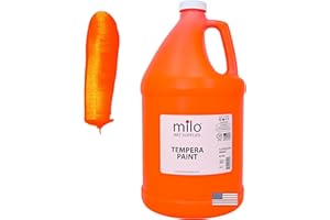 milo Fluorescent Tempera Paint Gallon - Orange