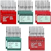 BLOOY - DCX27 Needles for Industrial Overlock Sewing Machines 81X1, B27, My 1023, UY191 (Mixed Set 100 PCS)
