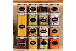 Kit 15 Potes Herméticos Alimentos Com Tampa Vedação Em Silicone Conserva Sua Comida Pote Empilhável Organização Praticidade Cozinha Completa