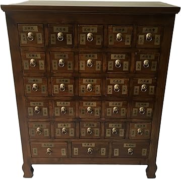 Amazon.de: Antik Apothekerschrank Aktenschrank Büroschrank Apotheke