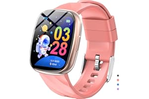 AYATAHA Kids Watch, Digital Watch for Boys Girls, IP67 Waterproof Games Fitness Tracker with 20+ Sport Modes, Sleep Monitor, Music, Games, Great Sports Watches Gift for Teens Kids (Pink)