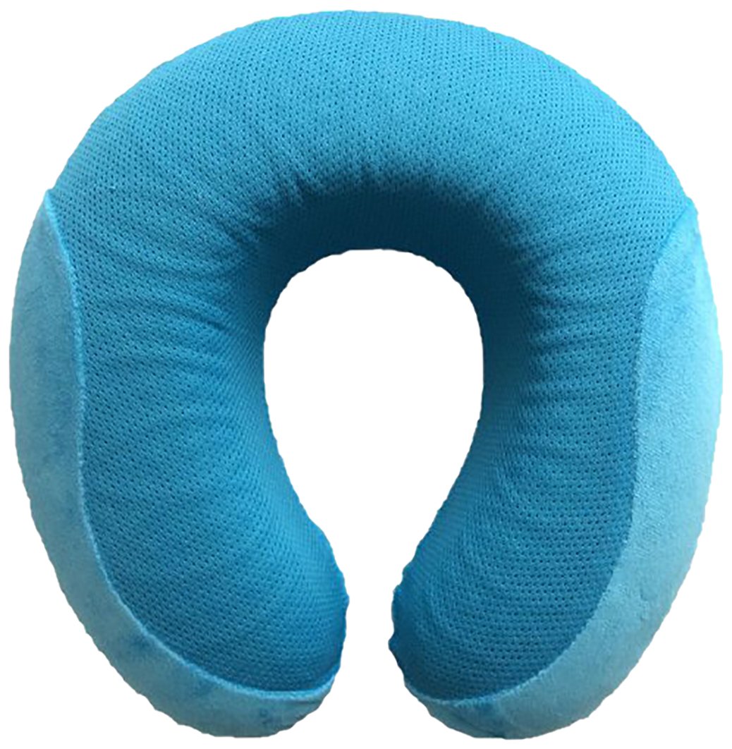 Buy Viaggi Blue Memory Foam Pillow With Cool Gel Travel Pillow