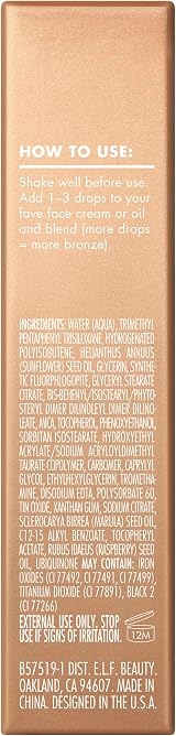 e.l.f. SKIN Bronzing Drops Mini - Liquid Bronzer for Face & Body view 6