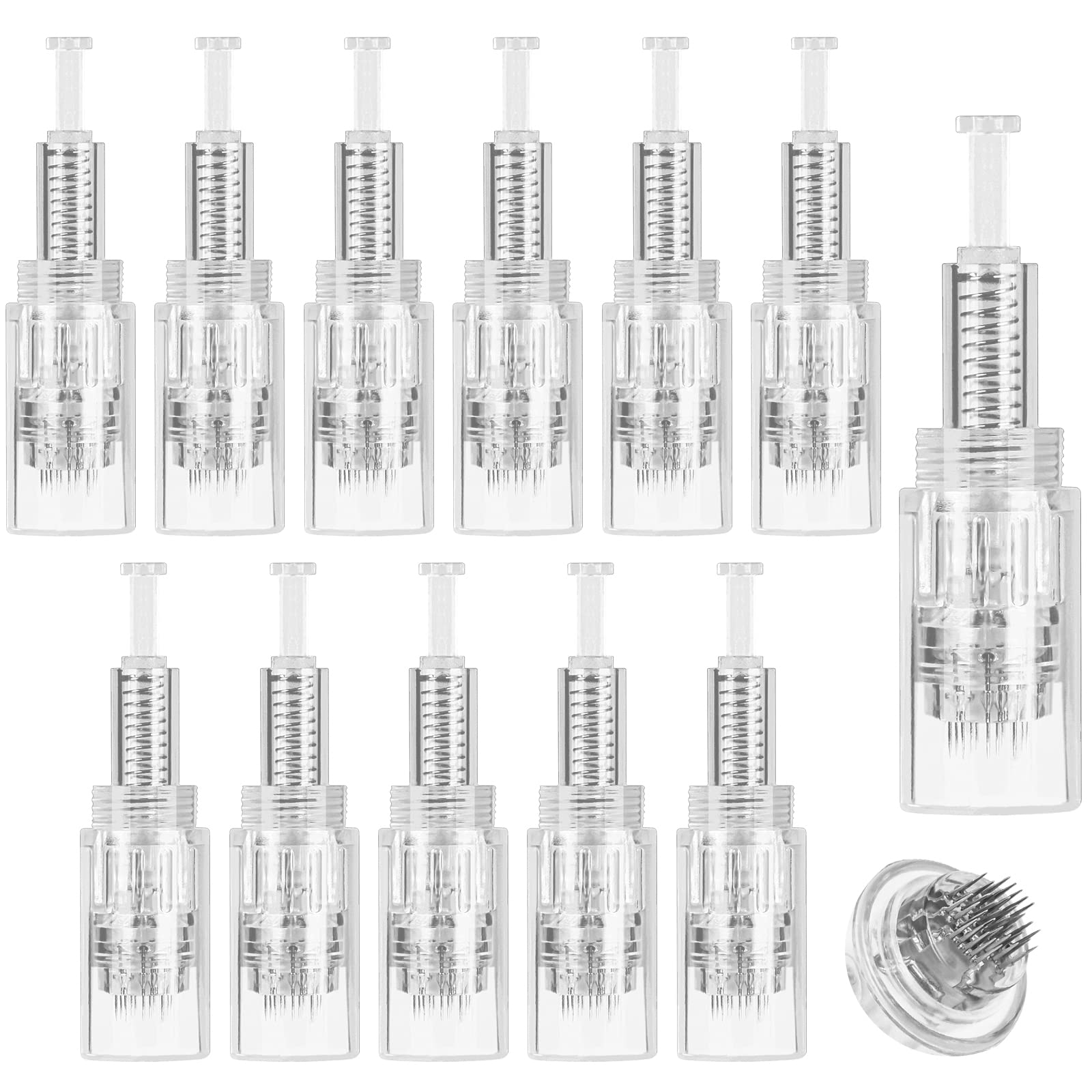 LOPHE 36 Pin Micro Needles, 12 Pcs Microneedling Cartridge Tip Replacement Head, Disposable Microneedle Replacement Needle for Skin Care — image 1
