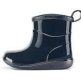 K KomForme Toddler Rain Boots Baby Easy-on Rain Shoes for Boys and Girls Waterproof Lightweight Outdoor