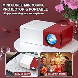 Projector with WIFI, iGRR Mini Projector for Home