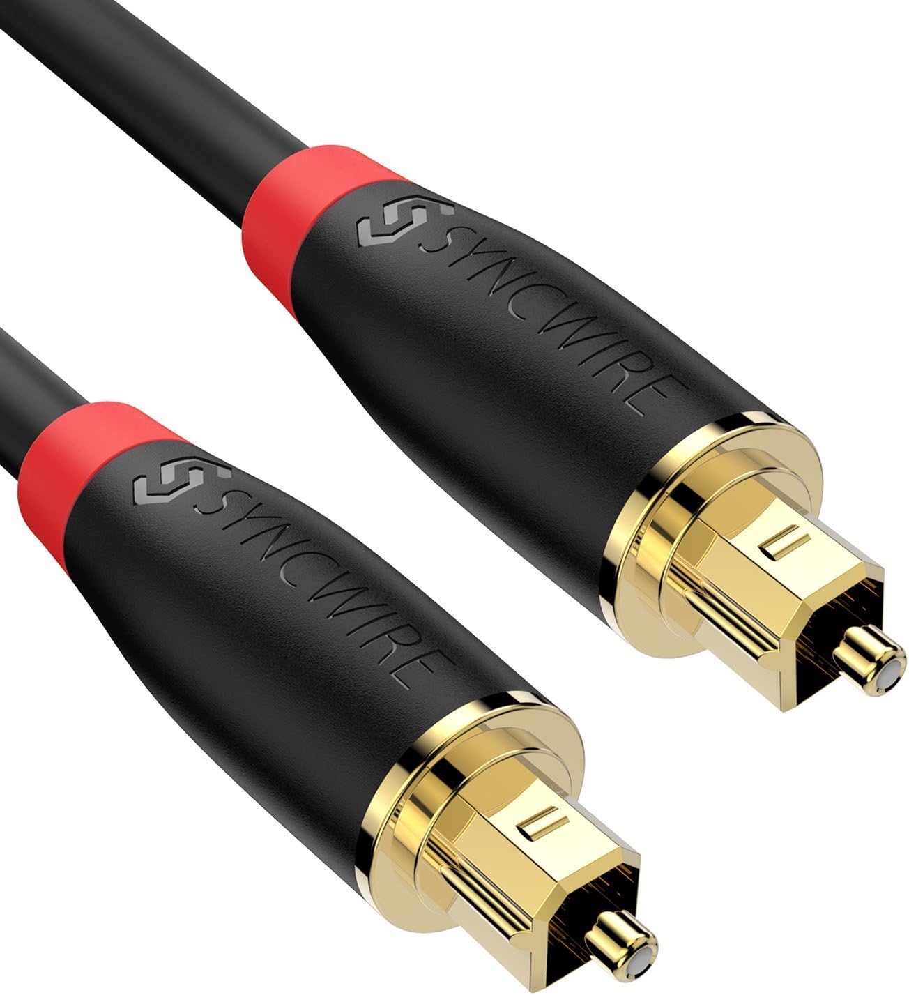 Amazon Syncwire Cable De Audio ptico Digital 10 Pies chapado Amazon Syncwire Cable De Audio ptico Digital 10 Pies chapado