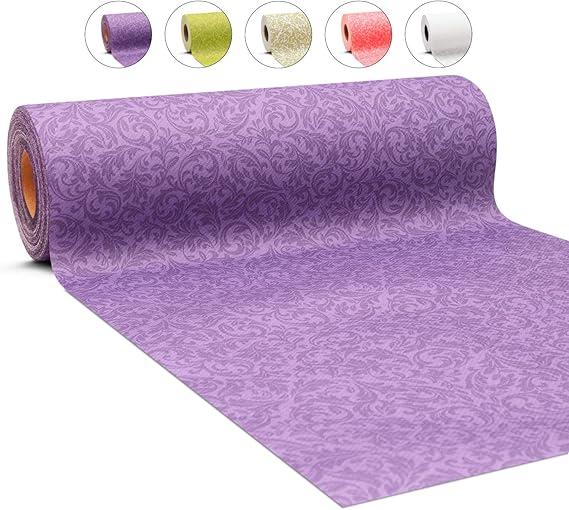 GRUBly Table Runner PURPLE AIRLAID QUALITY Purple Party Decoration